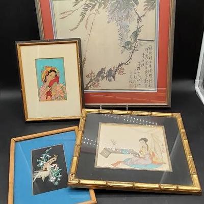 (4) Asian Style Wall Art