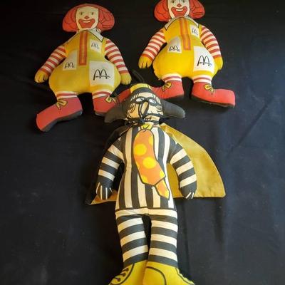 (3) Vintage1970's McDonald's Stuffed Characters