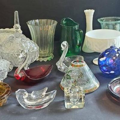 Variety Of Cut Glass