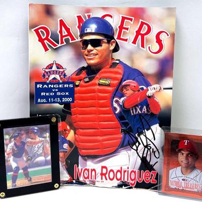 Texas Rangers ‘Ivan Rodriguez’ Memorabilia 