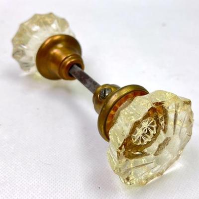 Antique Depression Glass Door Knob