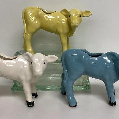 Ceramic Calf/Cow Planters