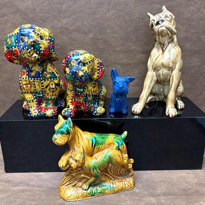 Vintage Ceramic Dog Figurine Collection