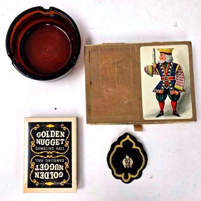 Vintage Playing Cards and "World Trade Center" Ashtray