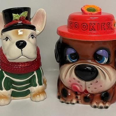 "Droopy Dog" and a "French Bull Dog" Cookie Jars
