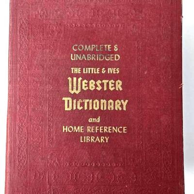 1957-58 Complete & Unabridged Webster Dictionary