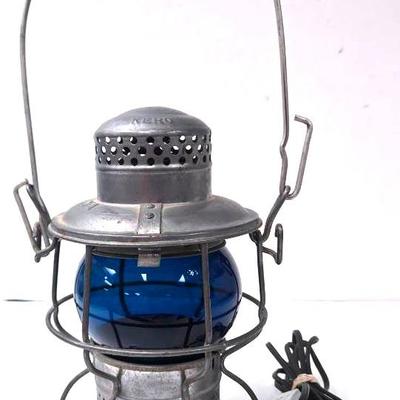 "Adlake" Kero Train Railroad Lamp Converted To Electric 