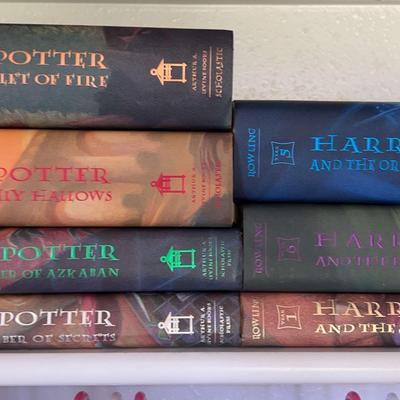 Complete set of Hardback Harry Potter, 