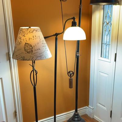 Three Floor Lamps - hi Train From 56 Inches To 80 Inches Tall