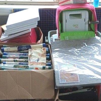 Large Lot For Crafters Quilting Supplies, Beading Supplies Cross Stitch Supplies And More