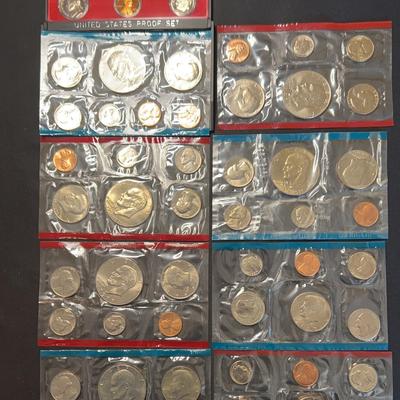 Uncirculated Proof Coin Sets From The 1970’s