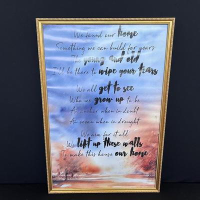 Inspirational Framed Artwork 