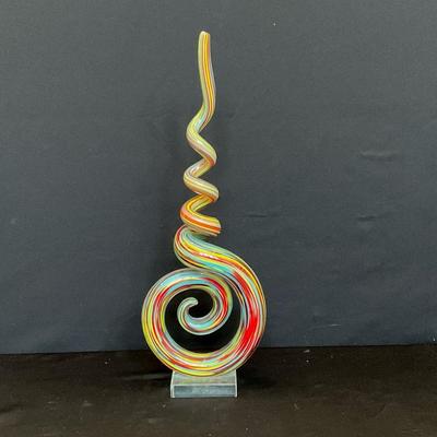 Colorful Murano Glass Art Sculpture 
