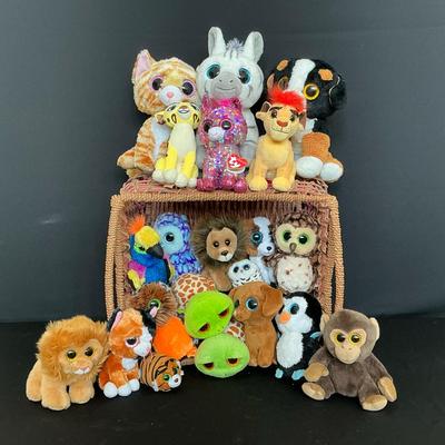 A Basket Of Beanie Babies
