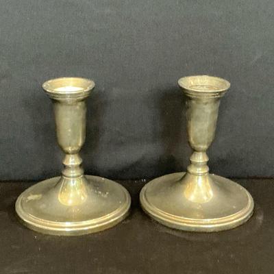Silver Plated Candle Stick Holders