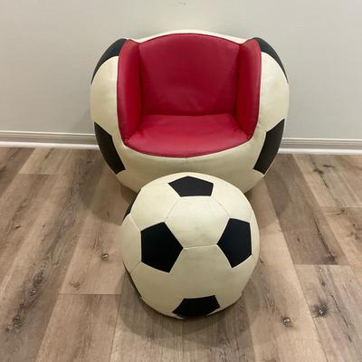 Soccer Ball Chair And Ottoman