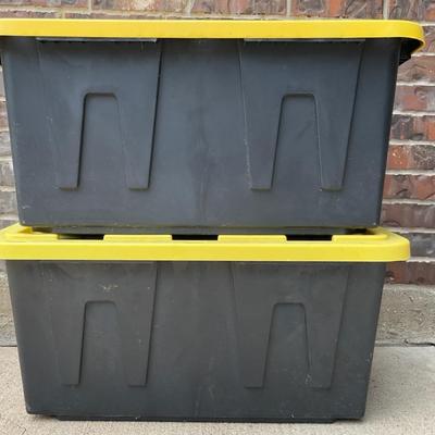 Two 27 Gal Tough Tubs 