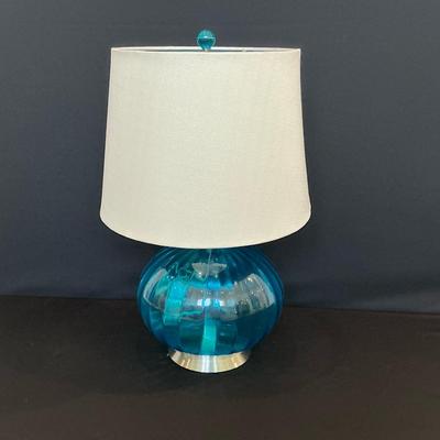 Blue Glass Lamp