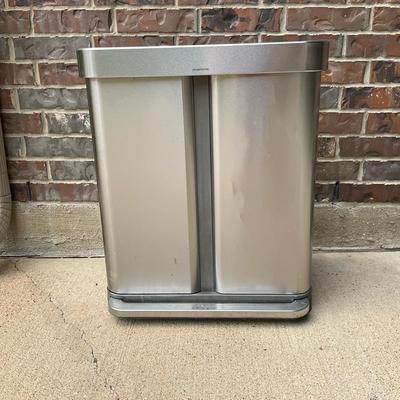 SimpleHuman Divided Rubbish Bin