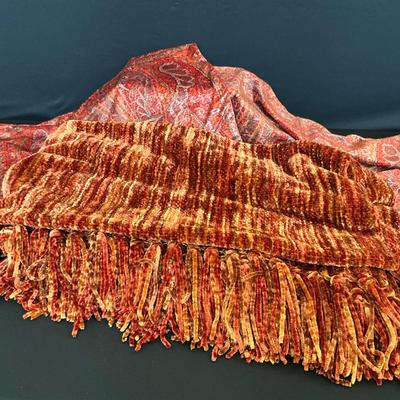 Chenille Throw And Shams