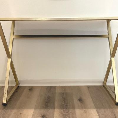 Metal & Glass Console Table 