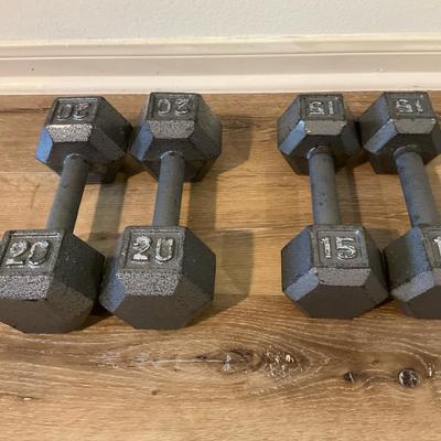 15lb & 20lb Dumbbells