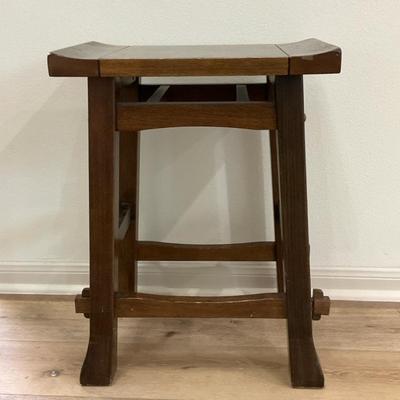 Asian Style Wooden Stool