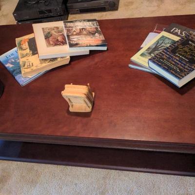 Coffee Table With Books And Decor