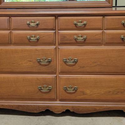 Basset 6 Drawer Dresser With Mirror