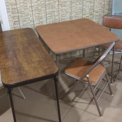 Folding Metal Card Tables And Chairs