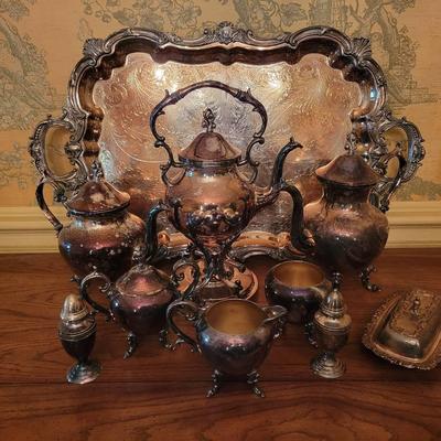 Vintage Silver Plated Coffee And Tea Set