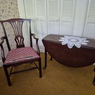 Solid Wood Table and chair