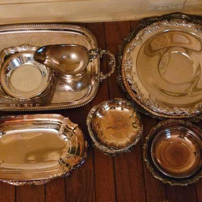 Lots Of Silver Plated Trays