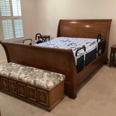 Queen Sleigh Bed Frame & Adjustable Bed