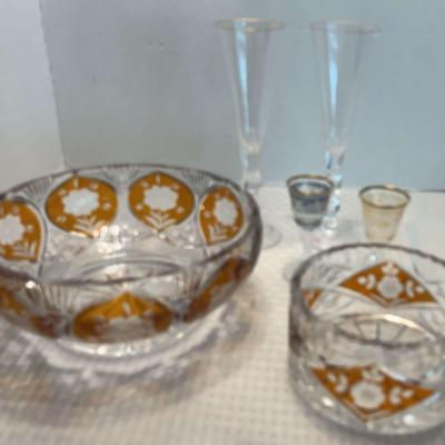 Cut Glass Six Piece 