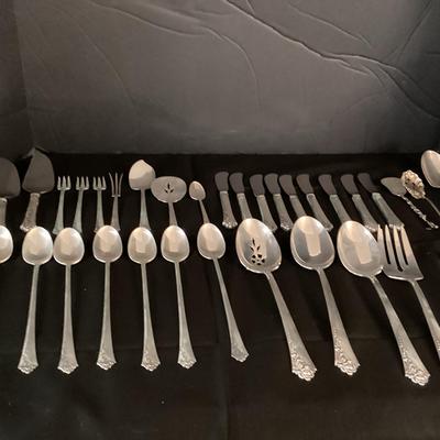 30 Piece Heirloom Sterling Damask Rose, 10 Supporting Pieces