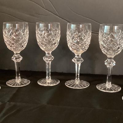 6 Small Wine Glasses - Waterford