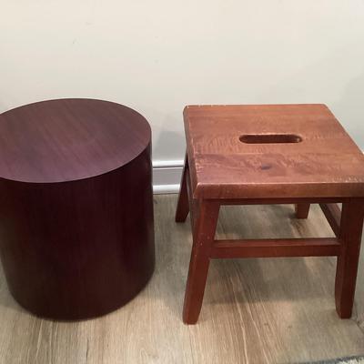Pair Of Wooden Stepstools