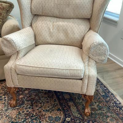 Rowe Furniture Tan Wing Chair