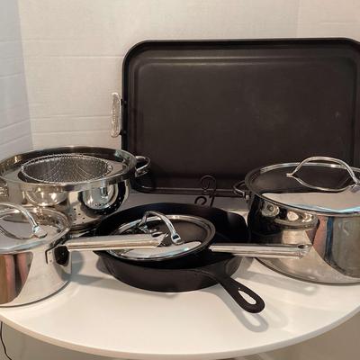 All Clad, Cuisinart, Cast Iron, Pots, Pans, And More
