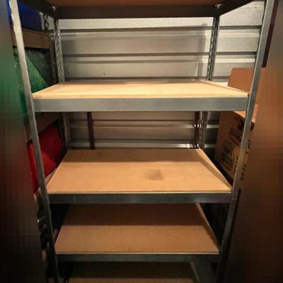 Metal Frame Adjustable Shelf With Particleboard Shelves