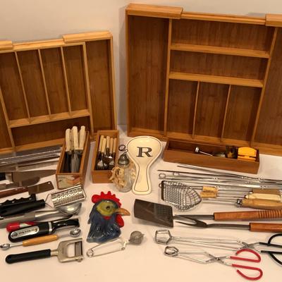 Wooden Organizers & Kitchen Tools Collection