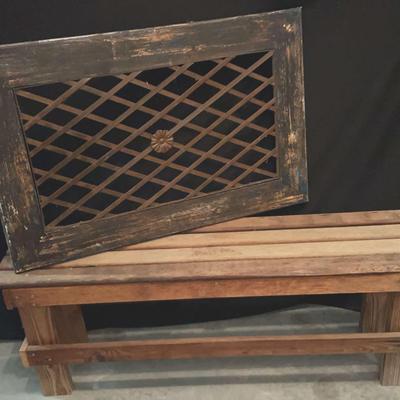 Rustic Bench And Wall Decor