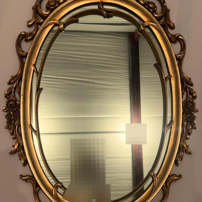 Vintage SyrocoWood Molded Ornate Mirror