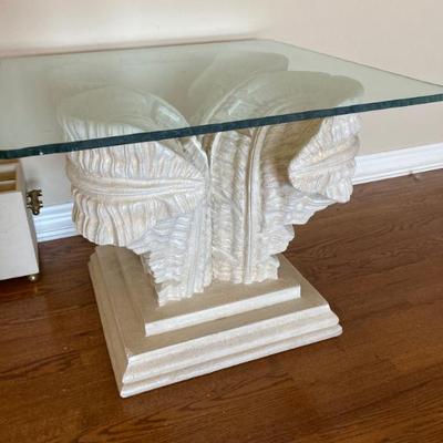 Regency Leaf Palm Plaster Table