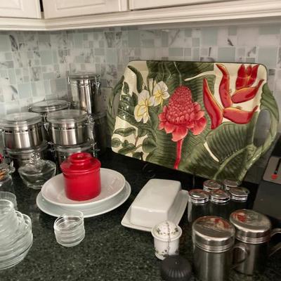 Hawaiian Floral Platter