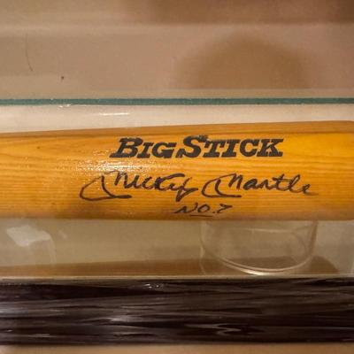 Signed Mickey Mantel Bat