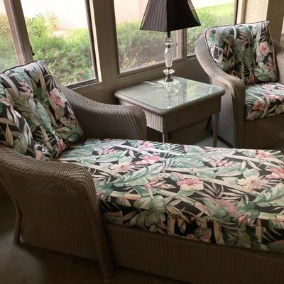 Wicker Chaise
