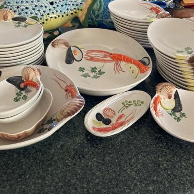 Lobster Serving Pieces made in Italy