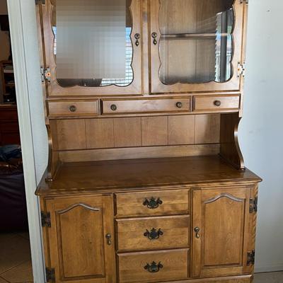 Wooden China Cabinet Hutch Buffet